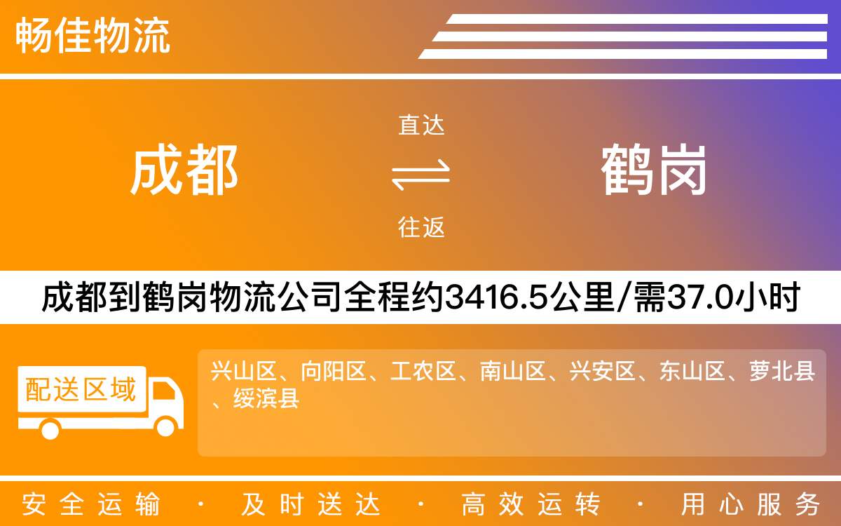成都到鶴崗物流專線-成都至鶴崗貨運(yùn)專線