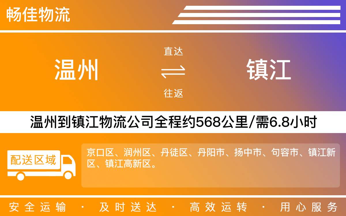 溫州到鎮(zhèn)江物流公司-溫州到鎮(zhèn)江貨運(yùn)公司-每天發(fā)車時效快