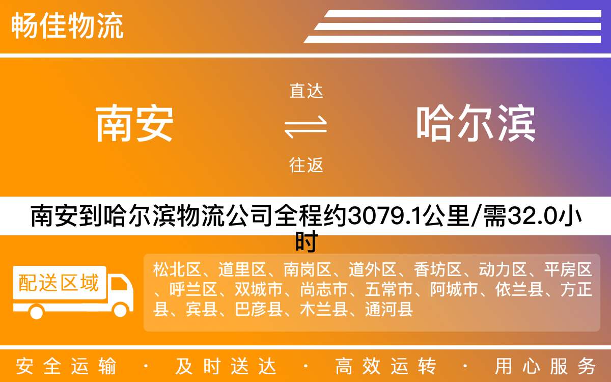 南安到哈爾濱物流公司-南安至哈爾濱物流專線-每天發(fā)車時(shí)效快