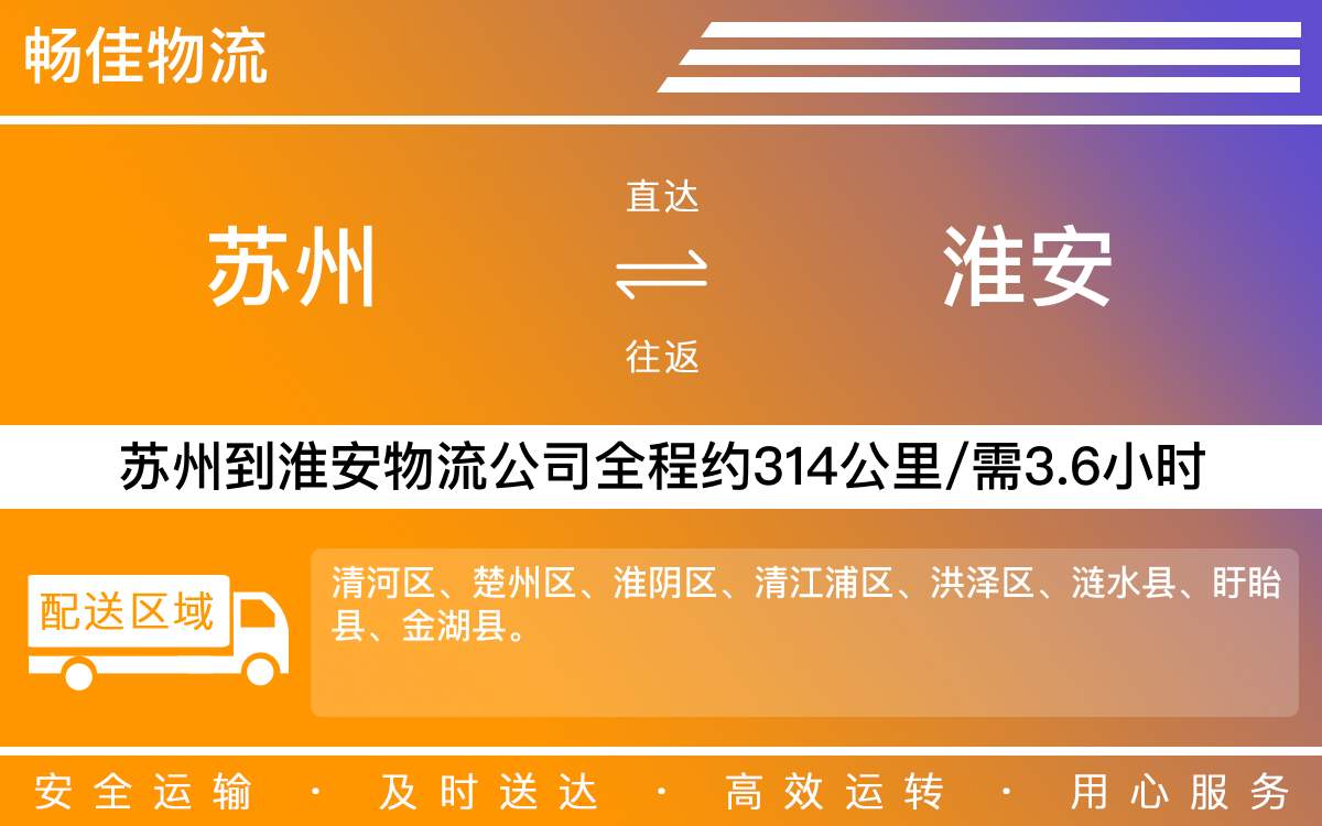 蘇州到淮安物流公司-蘇州到淮安貨運(yùn)公司