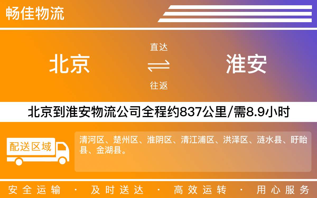 北京到淮安物流公司-北京到淮安貨運(yùn)公司