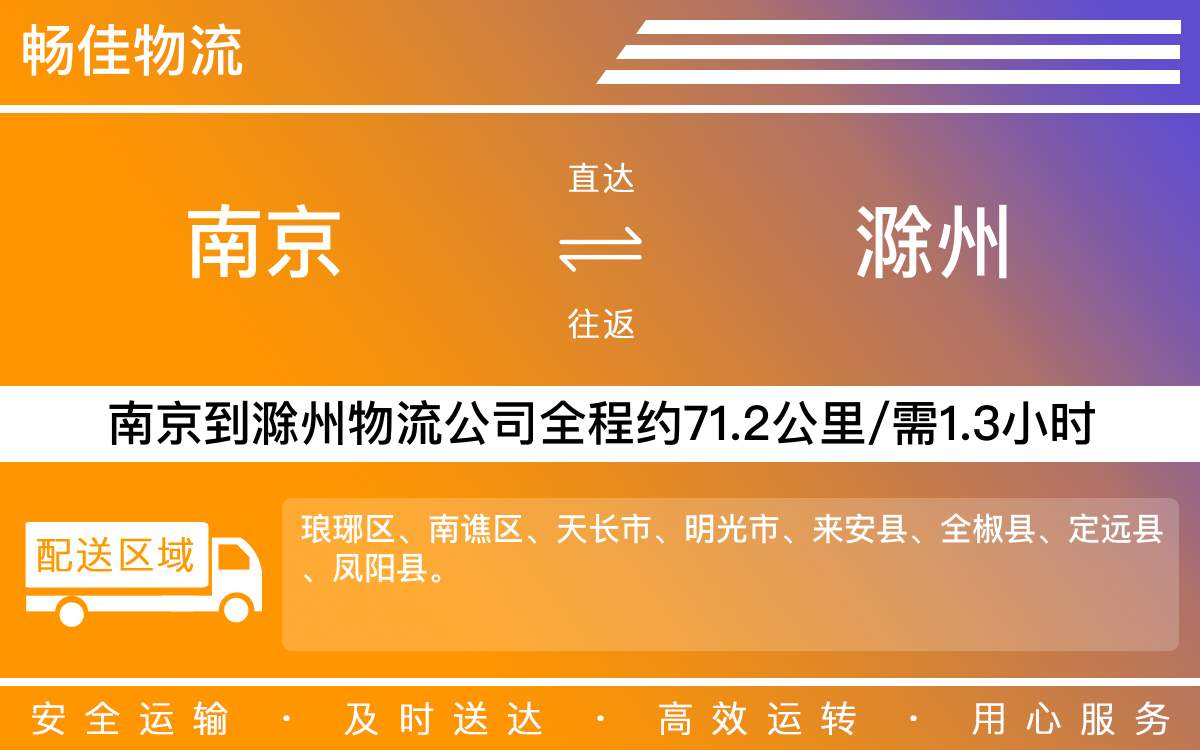 南京到滁州物流公司-南京到滁州貨運公司
