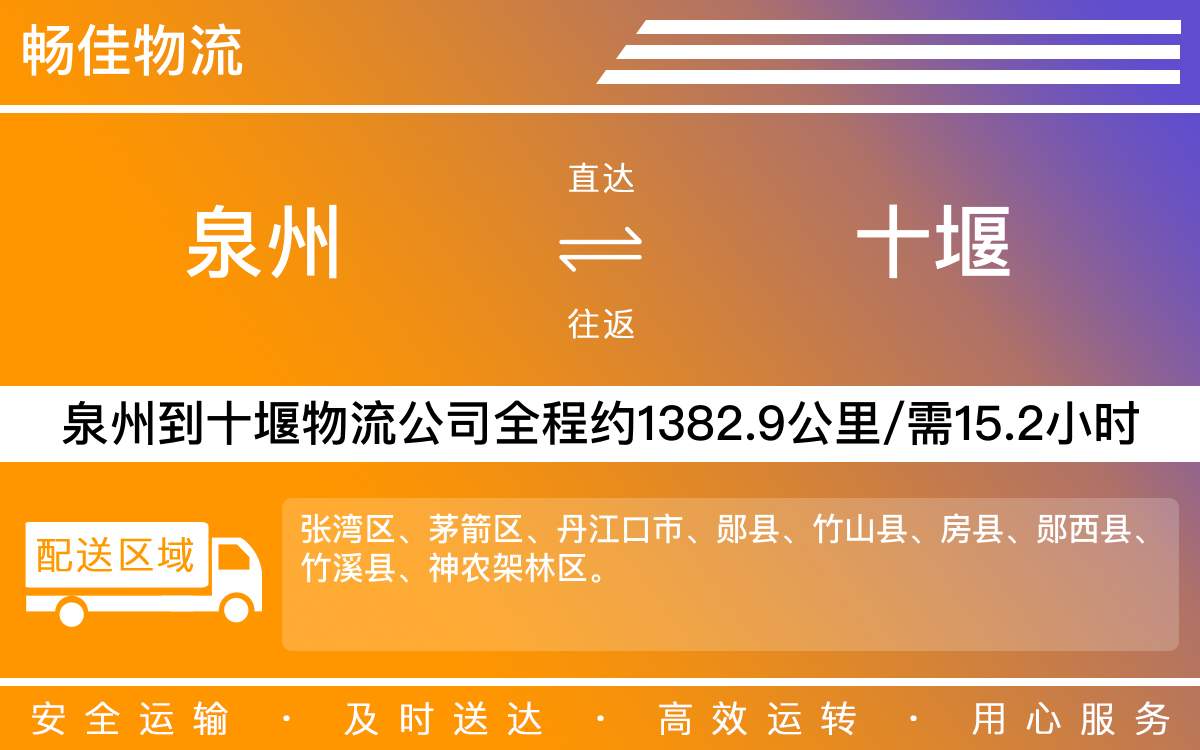 泉州到十堰物流專線_泉州到十堰物流公司_泉州到十堰貨運(yùn)