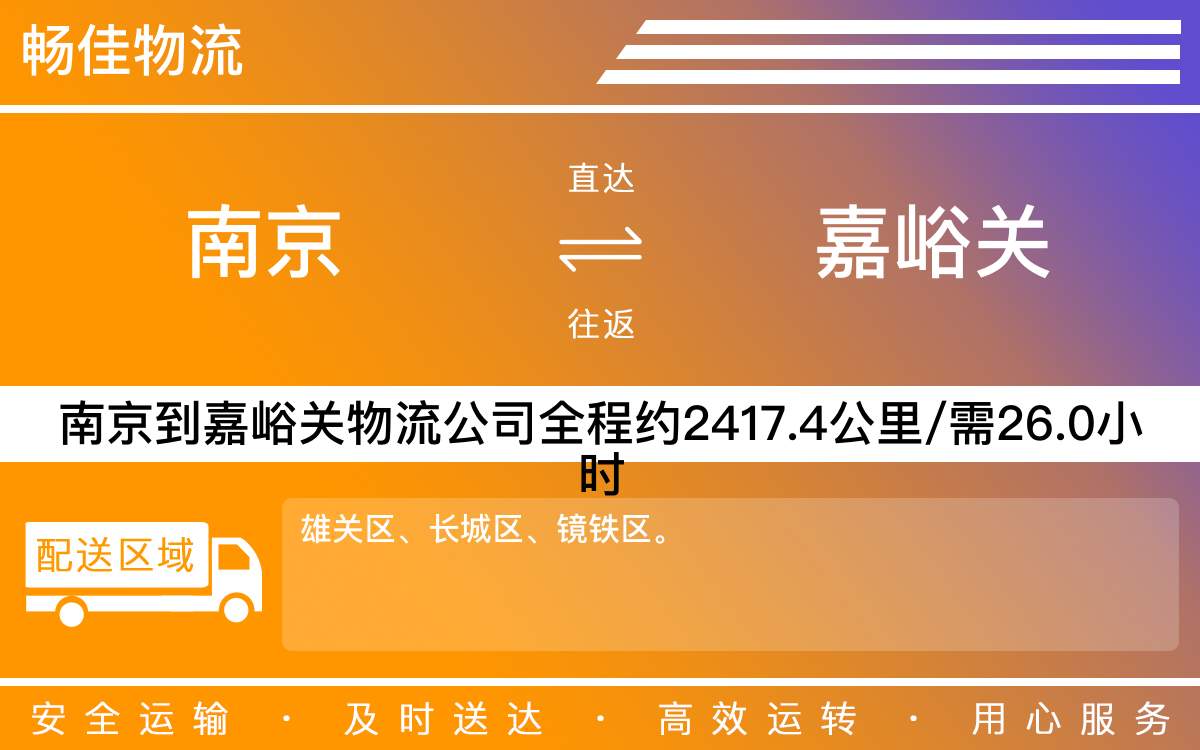 南京到嘉峪關(guān)物流公司-南京到嘉峪關(guān)貨運(yùn)公司-每天發(fā)車時(shí)效快