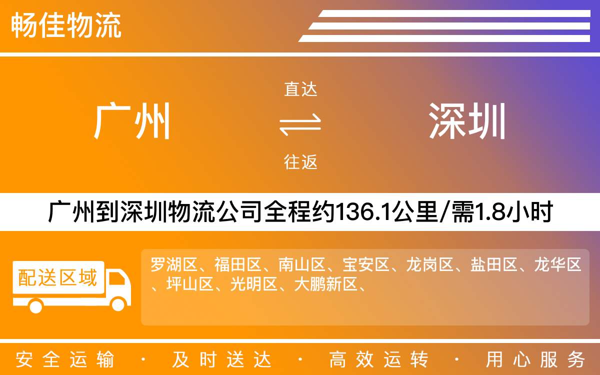 廣州到深圳物流公司-廣州到深圳貨運(yùn)公司-每天發(fā)車時(shí)效快