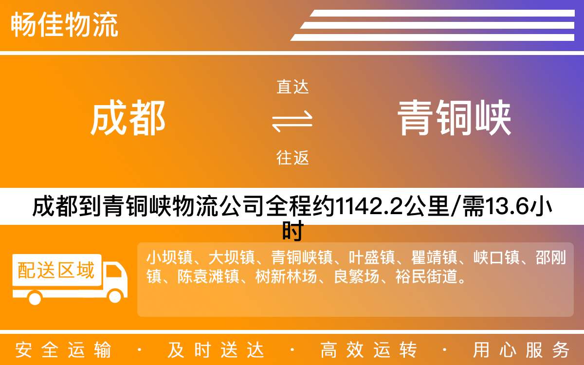 成都到青銅峽物流專線,成都至青銅峽物流公司