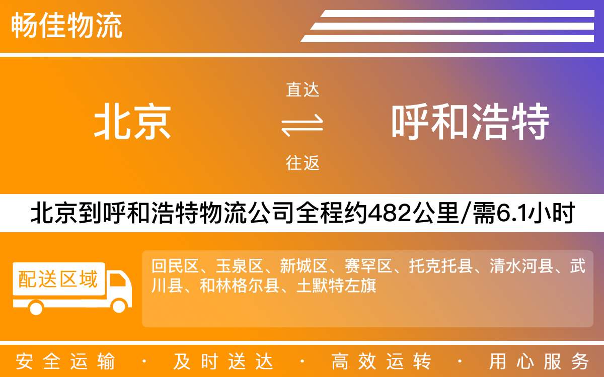 北京到呼和浩特物流公司-北京到呼和浩特貨運公司