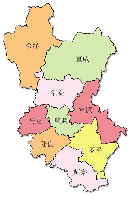 成都奧曲靖物流地圖